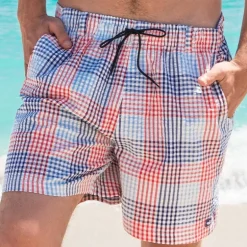 Dockside Swim Trunk - Seersucker Gingham