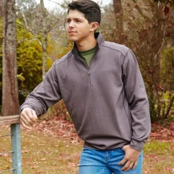 DownpourDRY Striped Stretch Pullover