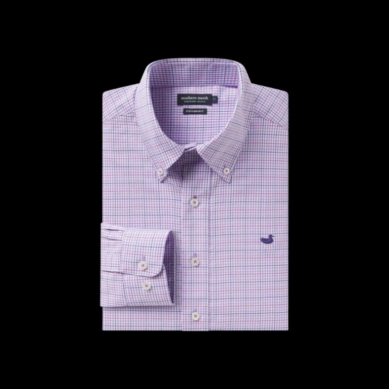 Dyer Performance Gingham Dress Shirt