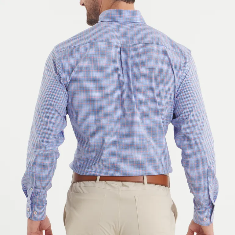 Dyer Performance Gingham Dress Shirt