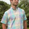 Everett Gingham Dress Shirt - Short Sleeve