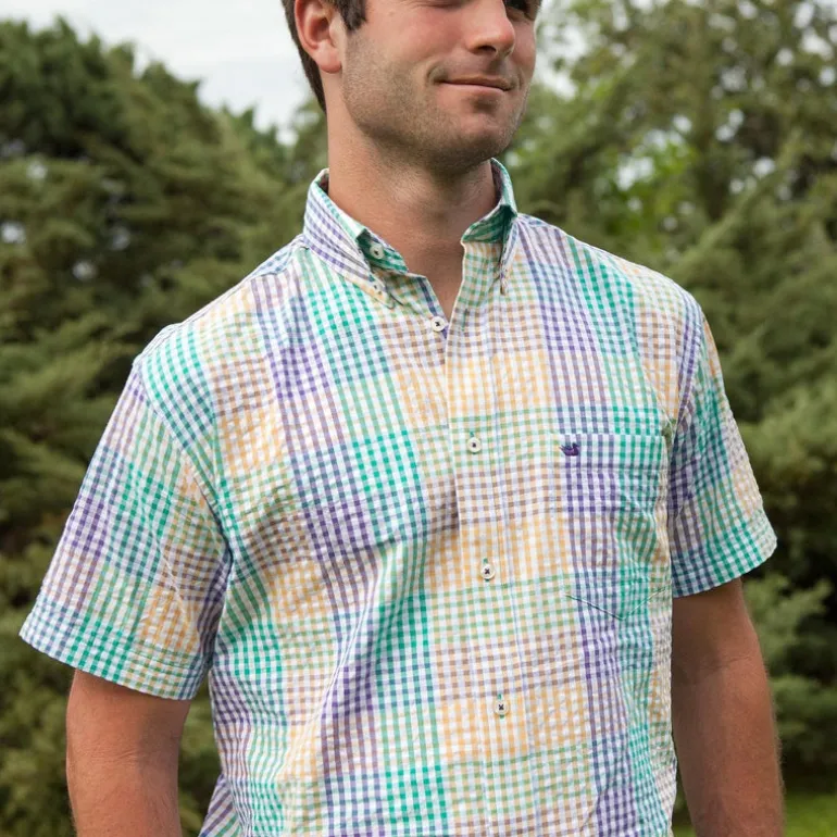 Everett Gingham Dress Shirt - Short Sleeve