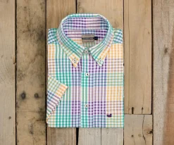 Everett Gingham Dress Shirt - Short Sleeve