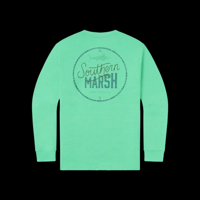 FieldTec™ Heathered Performance Tee - Marlin Time - Long Sleeve
