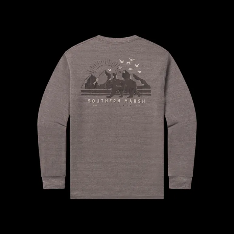 FieldTec™ Heathered Performance Tee - Bear - Long Sleeve