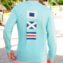 FieldTec™ Heathered Performance Tee - Flags - Long Sleeve