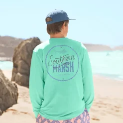 FieldTec™ Heathered Performance Tee - Marlin Time - Long Sleeve