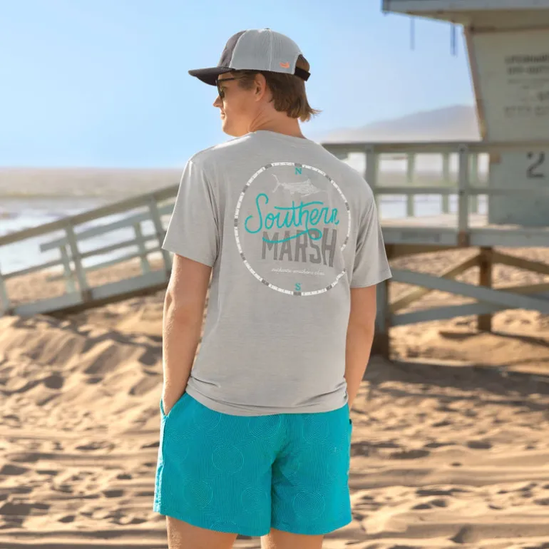 FieldTec™ Heathered Performance Tee - Marlin Time