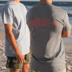 FieldTec™ Heathered Performance Tee - Redfish