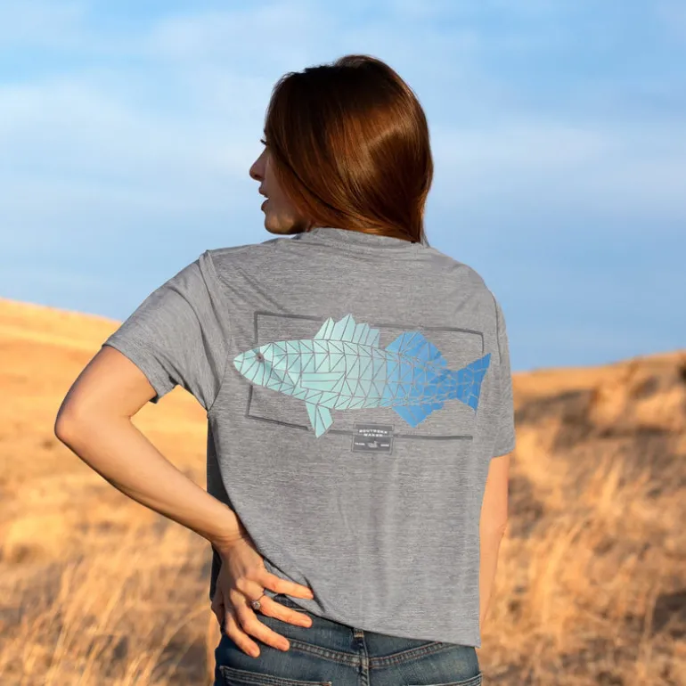 FieldTec™ Heathered Performance Tee - Gradient Scales