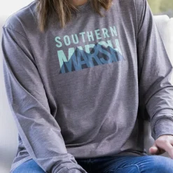 FieldTec™ Heathered Performance Tee - Marsh Mountains - Long Sleeve
