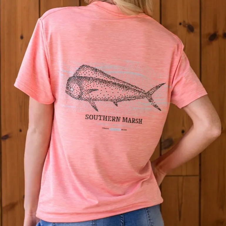 FieldTec™ Heathered Performance Tee - Mahi