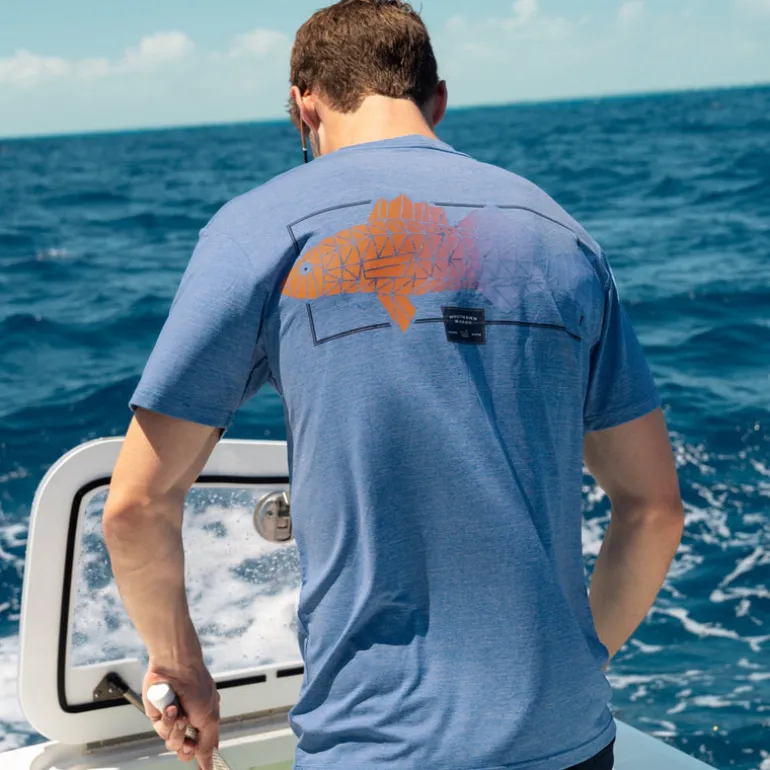 FieldTec™ Heathered Performance Tee - Gradient Scales