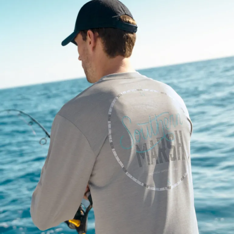 FieldTec™ Heathered Performance Tee - Marlin Time - Long Sleeve