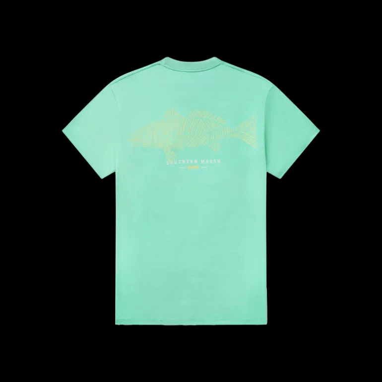 FieldTec™ Heathered Performance Tee - Redfish