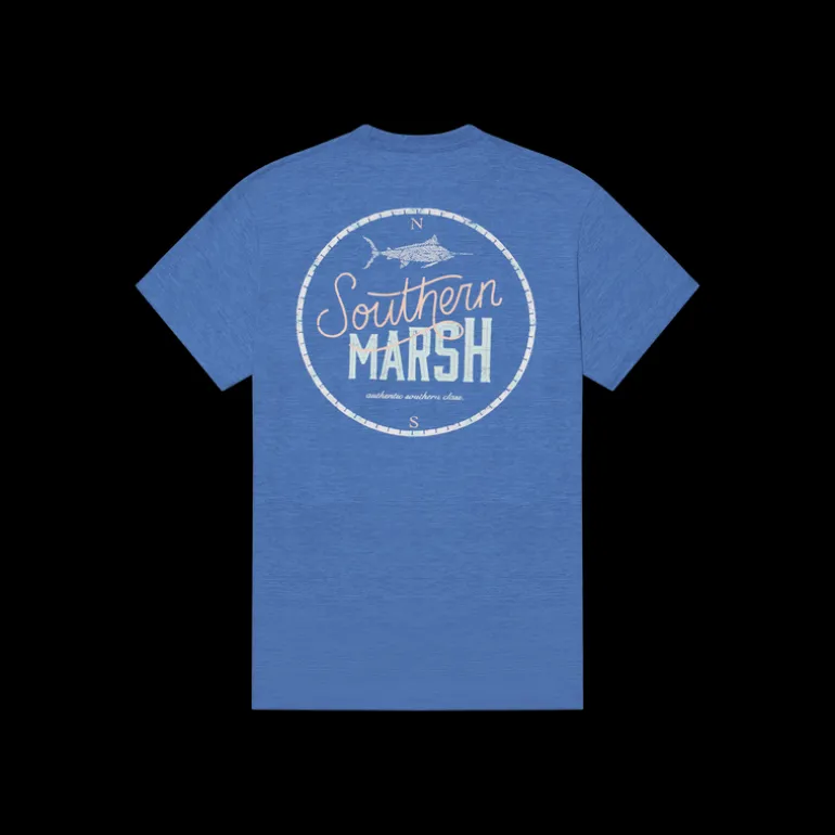 FieldTec™ Heathered Performance Tee - Marlin Time