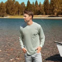 FieldTec™ Heathered Performance Tee - Speckled Sunset - Long Sleeve