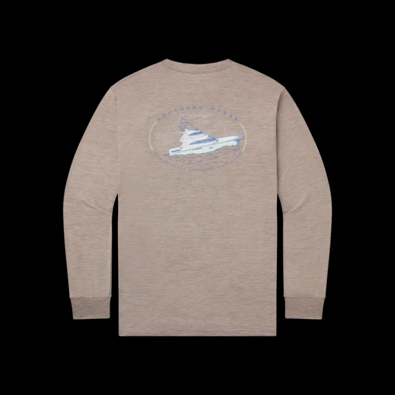 FieldTec™ Heathered Tee - Deepsea - Long Sleeve