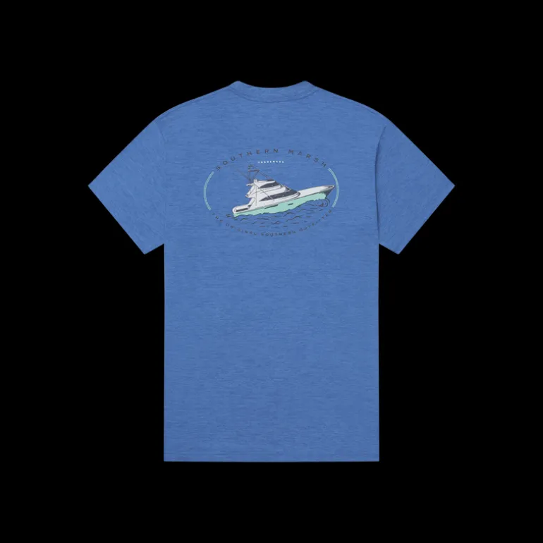 FieldTec™ Heathered Tee - Deepsea