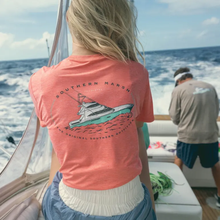 FieldTec™ Heathered Tee - Deepsea