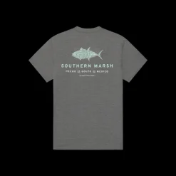 FieldTec™ Heathered Tee - Made in the Gulf - Tuna