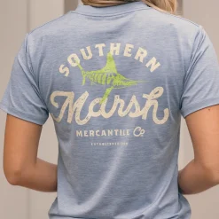 FieldTec™ Heathered Tee - Marlin Merc. Co.
