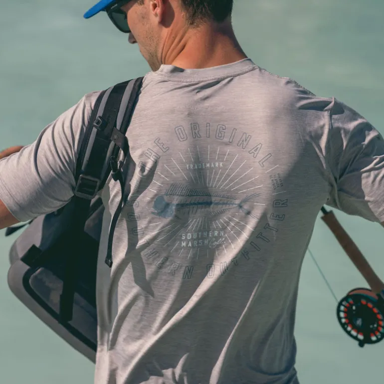 FieldTec™ Heathered Tee - Mahi Circle