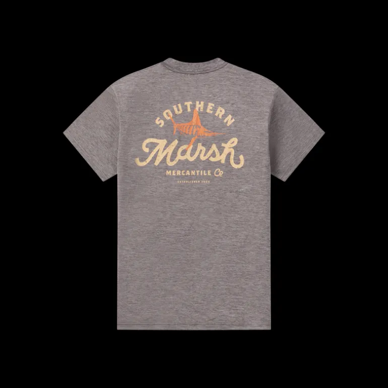 FieldTec™ Heathered Tee - Marlin Merc. Co.