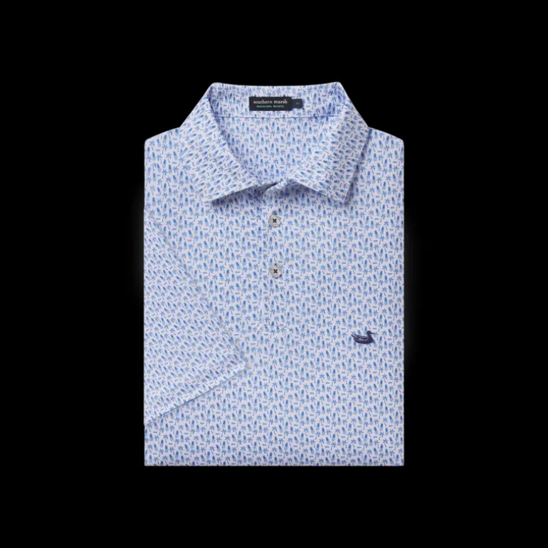 Flyline Performance Polo - Palm & Pineapples