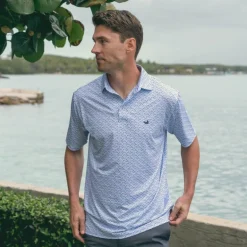 Flyline Performance Polo - Palm & Pineapples