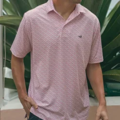 Flyline Performance Polo - Palm & Pineapples