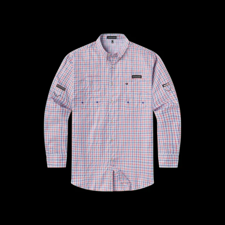 Harbor Cay Fishing Shirt - Abaco Grid