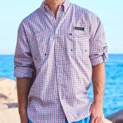 Harbor Cay Fishing Shirt - Abaco Grid