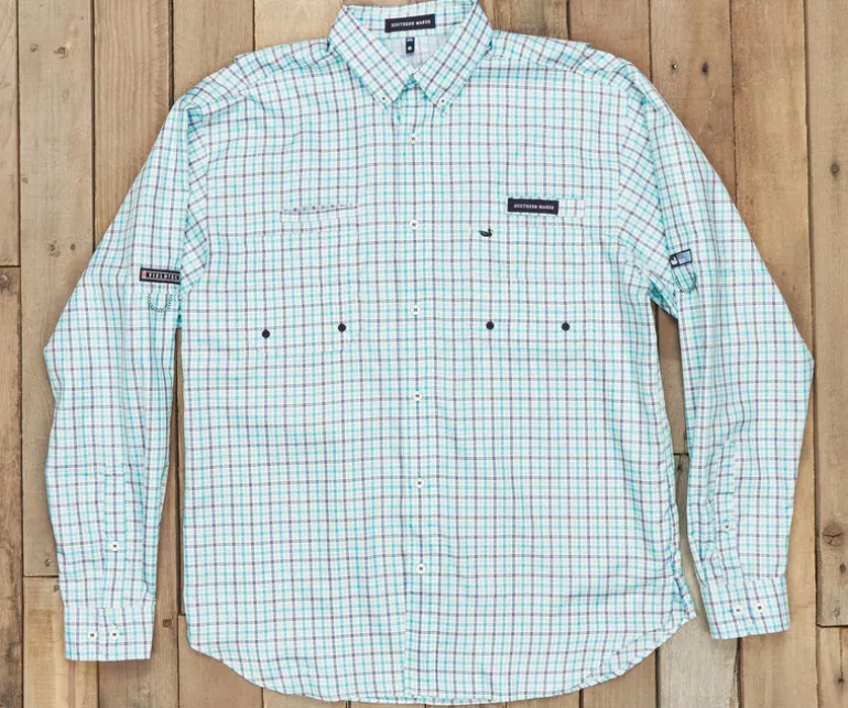 Harbor Cay Fishing Shirt - Abaco Grid