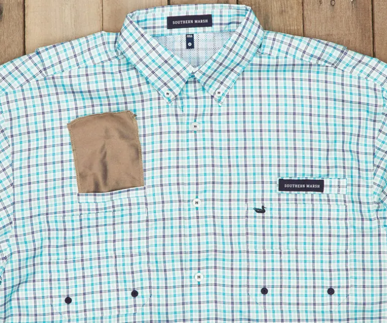 Harbor Cay Fishing Shirt - Abaco Grid
