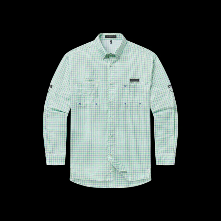 Harbor Cay Fishing Shirt - Abaco Grid
