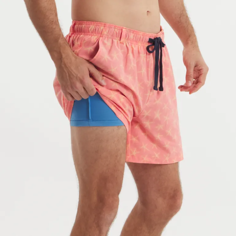 Harbor Stretch Lined Seawash™ Trunk - Starfish