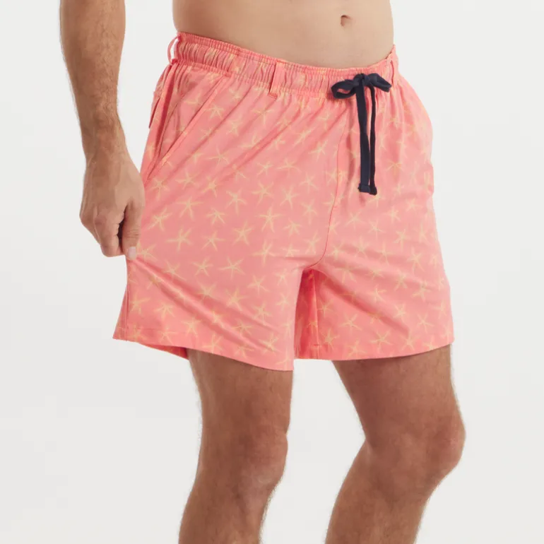 Harbor Stretch Lined Seawash™ Trunk - Starfish