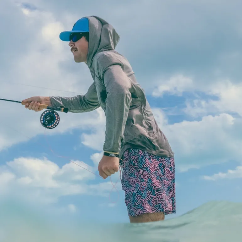 Harbor Stretch Trunk - Coral Fades