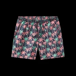 Harbor Swim Trunk - Neon Palms
