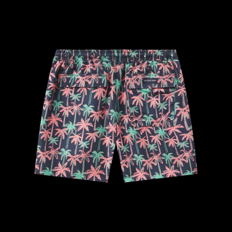 Harbor Swim Trunk - Neon Palms