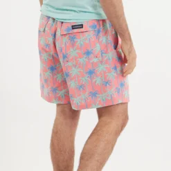 Harbor Swim Trunk - Neon Palms