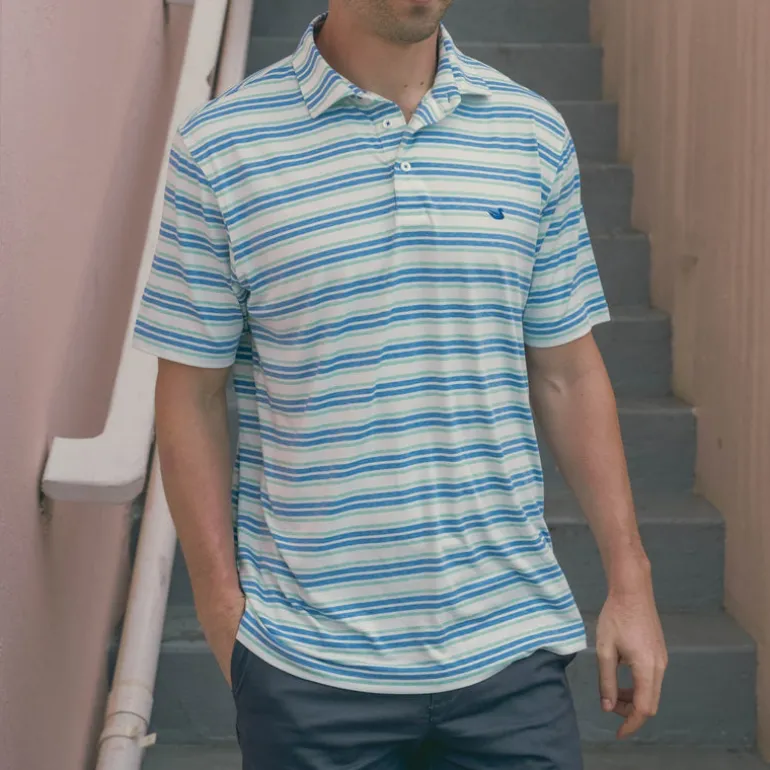 Havana Performance Polo - Zapata Stripe