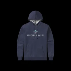 Hecho Heather Hoodie - Fly Outlines