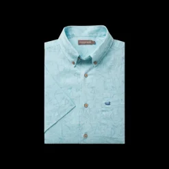 Island Linen Shirt - Flamingos