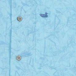 Island Linen Shirt - Flamingos