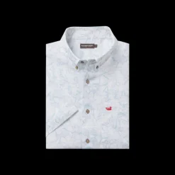 Island Linen Shirt - Flamingos