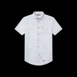 Island Linen Shirt - Flamingos