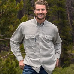 Leeward Textured Grid Shirt