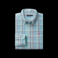 Mansur Windowpane Dress Shirt
